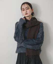 新品アーバンリサーチSENSE OF PLACE★フェザーVネックルーズニットブラウン★何点同梱でも宅急便送料￥600平日15時まで入金分当日発送可