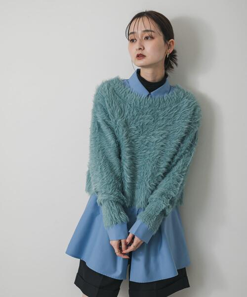 ミックスシャギーセーター（ニット/セーター）｜SENSE OF PLACE by