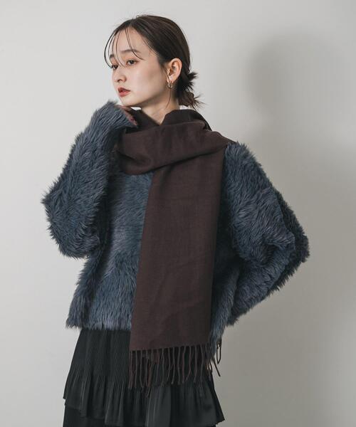 SENSE OF PLACE by URBAN RESEARCH(センスオブプレイスバイアーバンリサーチ)の「ミックスシャギーセーター(ニット/セーター・レディース・モカ/ネイビー/ライトブルー/ベージュ・ONE)」の6枚目の写真