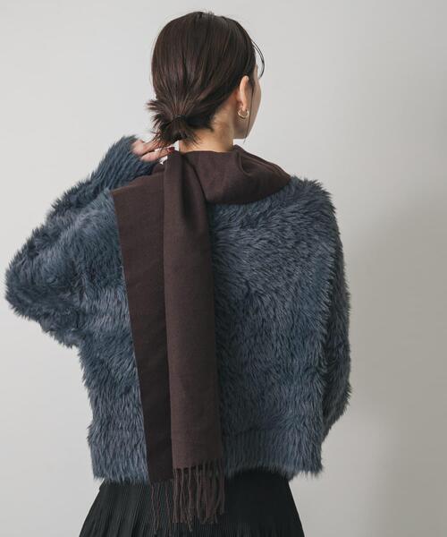 SENSE OF PLACE by URBAN RESEARCH(センスオブプレイスバイアーバンリサーチ)の「ミックスシャギーセーター(ニット/セーター・レディース・モカ/ネイビー/ライトブルー/ベージュ・ONE)」の7枚目の写真