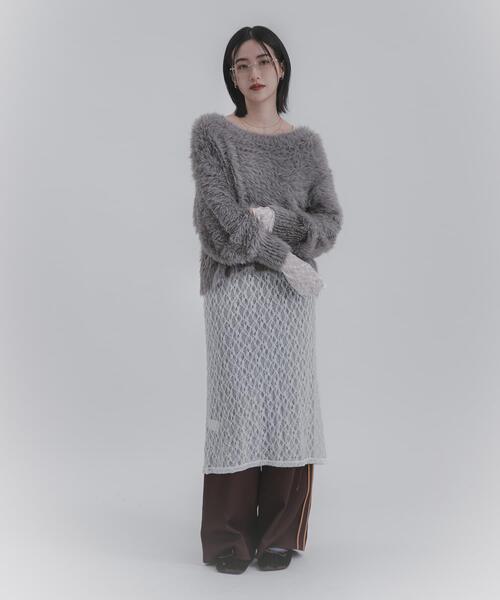 SENSE OF PLACE by URBAN RESEARCH(センスオブプレイスバイアーバンリサーチ)の「ミックスシャギーセーター(ニット/セーター・レディース・モカ/ネイビー/ライトブルー/ベージュ・ONE)」の16枚目の写真