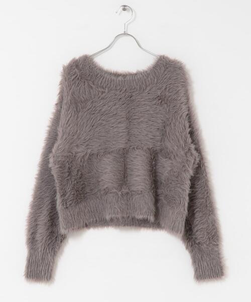 SENSE OF PLACE by URBAN RESEARCH(センスオブプレイスバイアーバンリサーチ)の「ミックスシャギーセーター(ニット/セーター・レディース・モカ/ネイビー/ライトブルー/ベージュ・ONE)」の20枚目の写真