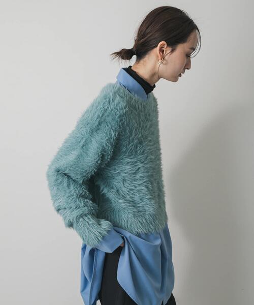 ミックスシャギーセーター（ニット/セーター）｜SENSE OF PLACE by