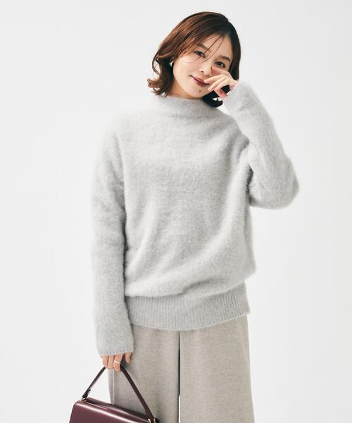 セール】【大人な品格/ふわふわニット】フォックスカシミヤ コクーン