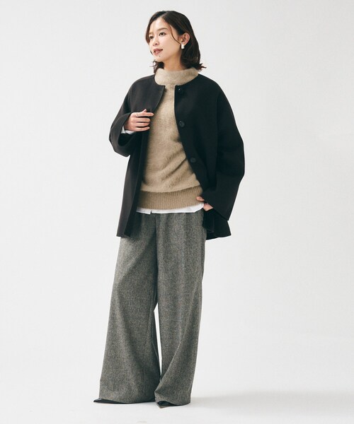 UNTITLED(アンタイトル)の「【大人な品格/ふわふわニット】フォックスカシミヤ コクーンニット(ニット/セーター・レディース・ナチュラル/ブラウン系/ライトグレー/ライトグリーン・00/02/04/44/48)」の20枚目の写真