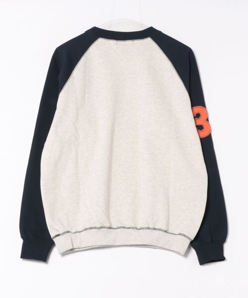 TINA:JOJUN(ティーナジョジュン)の「バイカラー ラグラン スウェット TINA:JOJUN(スウェット・レディース・ネイビー/バーガンディー・M)」の10枚目の写真