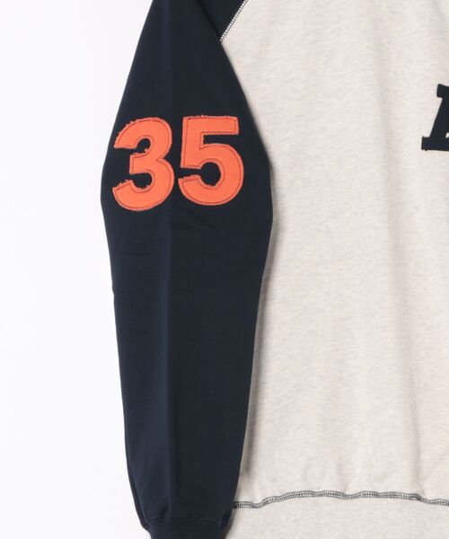 TINA:JOJUN(ティーナジョジュン)の「バイカラー ラグラン スウェット TINA:JOJUN(スウェット・レディース・ネイビー/バーガンディー・M)」の9枚目の写真