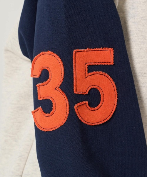 TINA:JOJUN(ティーナジョジュン)の「バイカラー ラグラン スウェット TINA:JOJUN(スウェット・レディース・ネイビー/バーガンディー・M)」の15枚目の写真