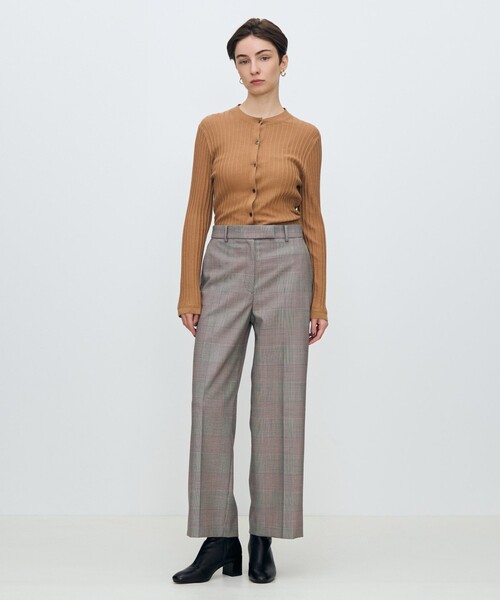 TOMORROWLAND collection（トゥモローランドコレクション）の「マルチグレンチェック ストレートパンツ（その他パンツ・レディース・ブラウン系その他・36/34）」の3枚目の写真