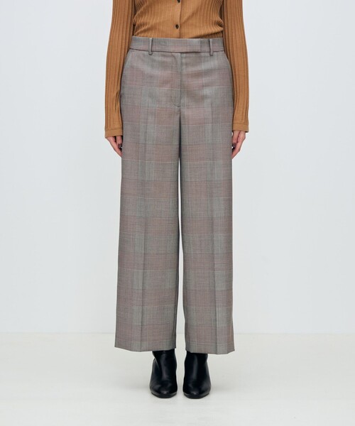 TOMORROWLAND collection（トゥモローランドコレクション）の「マルチグレンチェック ストレートパンツ（その他パンツ・レディース・ブラウン系その他・36/34）」の4枚目の写真