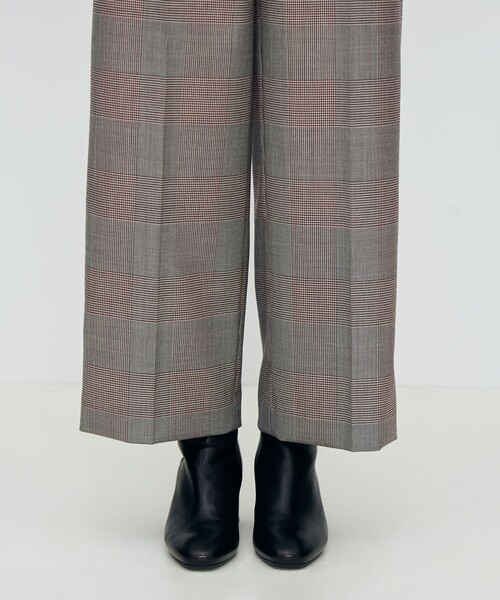 TOMORROWLAND collection（トゥモローランドコレクション）の「マルチグレンチェック ストレートパンツ（その他パンツ・レディース・ブラウン系その他・36/34）」の10枚目の写真