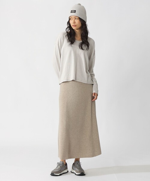 ECOALF(エコアルフ)の「IMA スカート / IMA SKIRT WOMAN(スカート・レディース・ライトベージュ/ダークネイビー・FREE)」の7枚目の写真