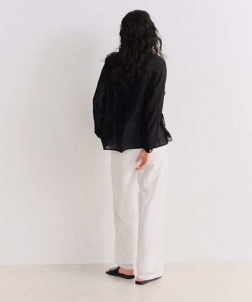 Shelly island（シェリーアイランド）の「総刺繍シアーパンツ（その他パンツ・レディース・ホワイト/ブラック・FREE）」の16枚目の写真