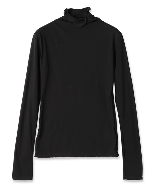 RYU(リュー)の「high twist jersey t-neck top(Tシャツ/カットソー・メンズ・ミント/ブラック・1/2)」の1枚目の写真