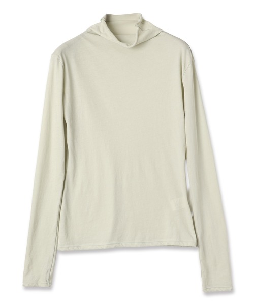 RYU(リュー)の「high twist jersey t-neck top(Tシャツ/カットソー・メンズ・ミント/ブラック・1/2)」の3枚目の写真