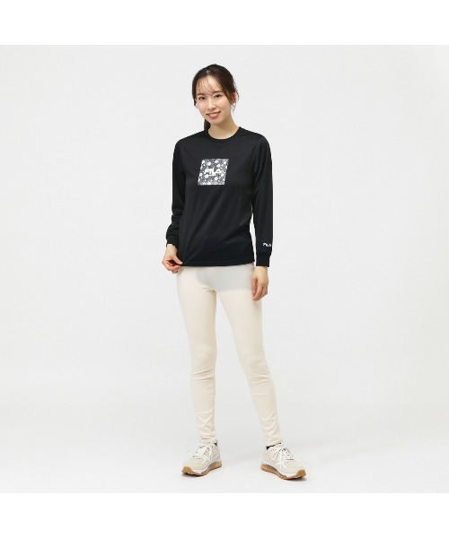FILA（フィラ）の「【別注】フィラ FILA レディース機能Tシャツ 限定コラボ（Tシャツ/カットソー・レディース・ベビーピンク/ブラック/ネイビー・M/L）」の8枚目の写真