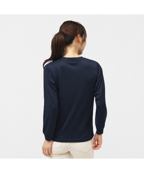FILA（フィラ）の「【別注】フィラ FILA レディース機能Tシャツ 限定コラボ（Tシャツ/カットソー・レディース・ベビーピンク/ブラック/ネイビー・M/L）」の4枚目の写真