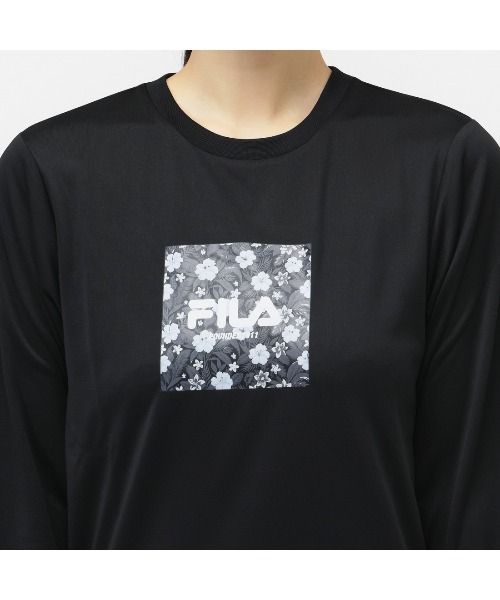 FILA（フィラ）の「【別注】フィラ FILA レディース機能Tシャツ 限定コラボ（Tシャツ/カットソー・レディース・ベビーピンク/ブラック/ネイビー・M/L）」の9枚目の写真