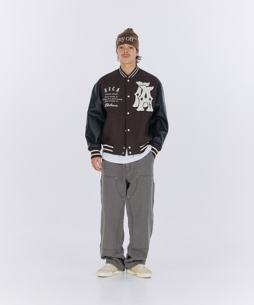 AECA(エイカ)の「DOUBLE A WOOL VARSITY JACKET-BROWN(スタジャン・レディース・その他・MEDIUM/LARGE/SMALL)」の11枚目の写真