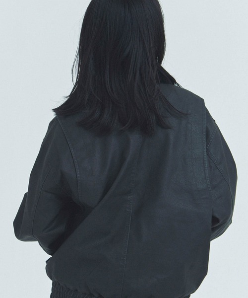 JACKROSE(ジャックローズ)の「JE-ビンテージPU 衿ファー脱着フライトブルゾン(ブルゾン・メンズ・ブラック/ブラウン・M/L)」の8枚目の写真