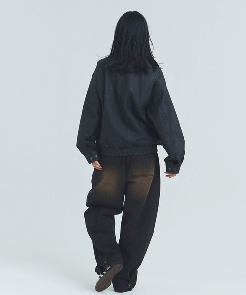 JACKROSE(ジャックローズ)の「JE-ビンテージPU 衿ファー脱着フライトブルゾン(ブルゾン・メンズ・ブラック/ブラウン・M/L)」の18枚目の写真