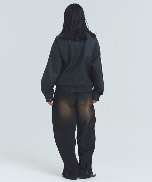 JACKROSE(ジャックローズ)の「JE-ビンテージPU 衿ファー脱着フライトブルゾン(ブルゾン・メンズ・ブラック/ブラウン・M/L)」の19枚目の写真