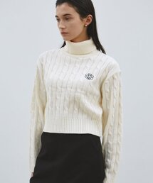 NICOLE TURTLENECK TWIST KNIT_CREAM