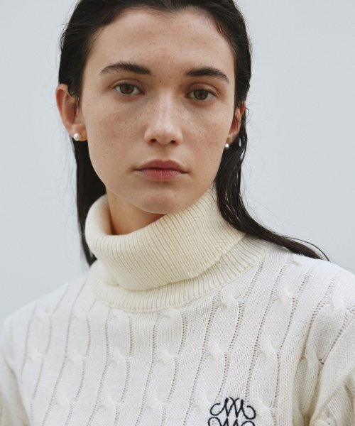 NICK&NICOLE(ニックアンドニコール)の「NICOLE TURTLENECK TWIST KNIT_CREAM(ニット/セーター・レディース・その他・FREE)」の2枚目の写真