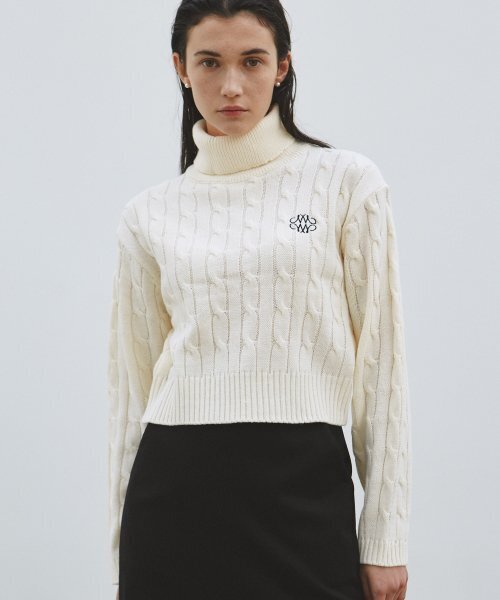 NICK&NICOLE(ニックアンドニコール)の「NICOLE TURTLENECK TWIST KNIT_CREAM(ニット/セーター・レディース・その他・FREE)」の3枚目の写真