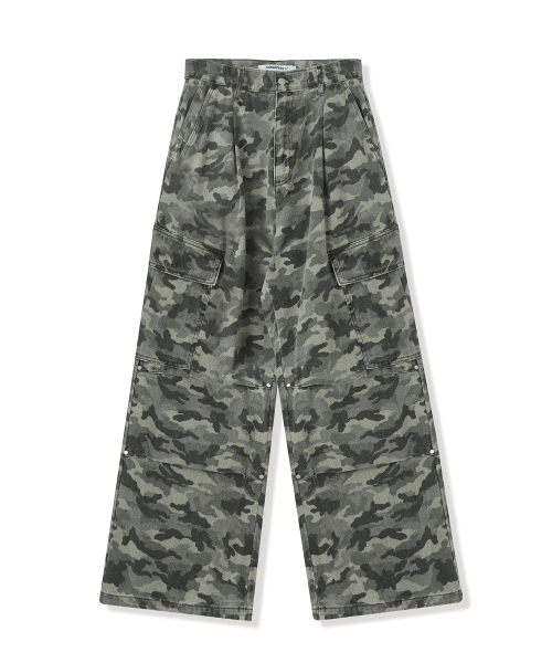 AVANDRESS（アバンドレス ）の「Side Big Cargo Pants LIGHT CAMO（デニムパンツ・レディース・ライトカーキ・SMALL/MEDIUM/LARGE/X-SMALL/XX-SMALL）」の9枚目の写真