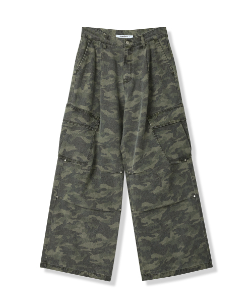 AVANDRESS（アバンドレス ）の「Side Big Cargo Pants LIGHT CAMO（デニムパンツ・レディース・ライトカーキ・SMALL/MEDIUM/LARGE/X-SMALL/XX-SMALL）」の11枚目の写真
