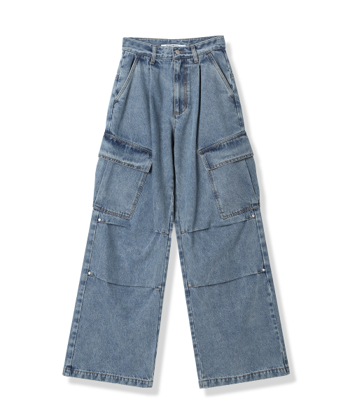 AVANDRESS（アバンドレス ）の「Side Big Cargo Pants LIGHT CAMO（デニムパンツ・レディース・ライトカーキ・SMALL/MEDIUM/LARGE/X-SMALL/XX-SMALL）」の15枚目の写真