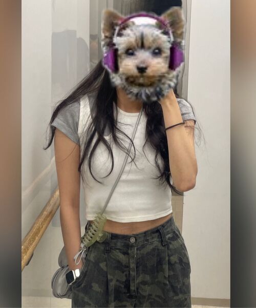 AVANDRESS（アバンドレス ）の「Side Big Cargo Pants LIGHT CAMO（デニムパンツ・レディース・ライトカーキ・SMALL/MEDIUM/LARGE/X-SMALL/XX-SMALL）」の20枚目の写真