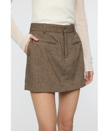 MOUSSY | CENTER PRESSED ミニスカート(スカート)