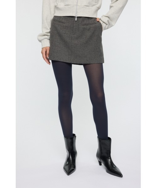 MOUSSY(マウジー)の「CENTER PRESSED ミニスカート(スカート・レディース・チャコールグレー/ブラウン・1/2)」の11枚目の写真