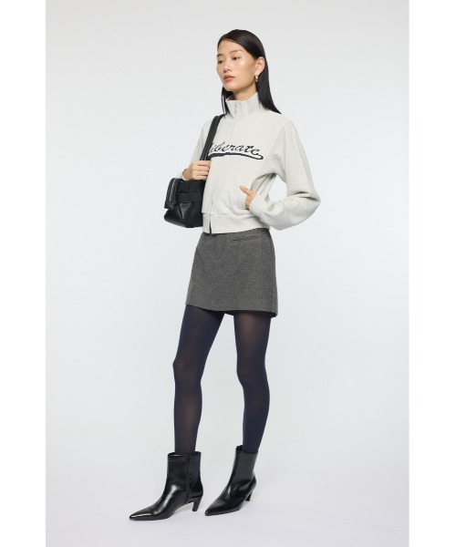 MOUSSY(マウジー)の「CENTER PRESSED ミニスカート(スカート・レディース・チャコールグレー/ブラウン・1/2)」の12枚目の写真
