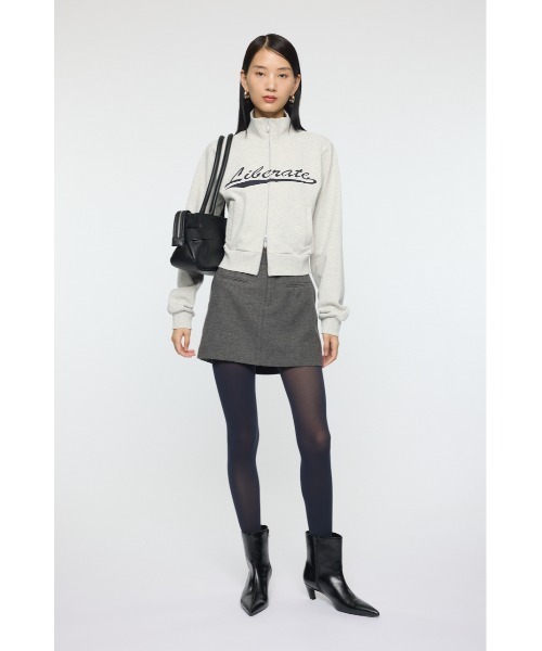 MOUSSY(マウジー)の「CENTER PRESSED ミニスカート(スカート・レディース・チャコールグレー/ブラウン・1/2)」の13枚目の写真