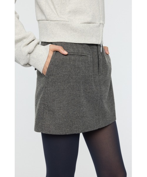 MOUSSY(マウジー)の「CENTER PRESSED ミニスカート(スカート・レディース・チャコールグレー/ブラウン・1/2)」の15枚目の写真