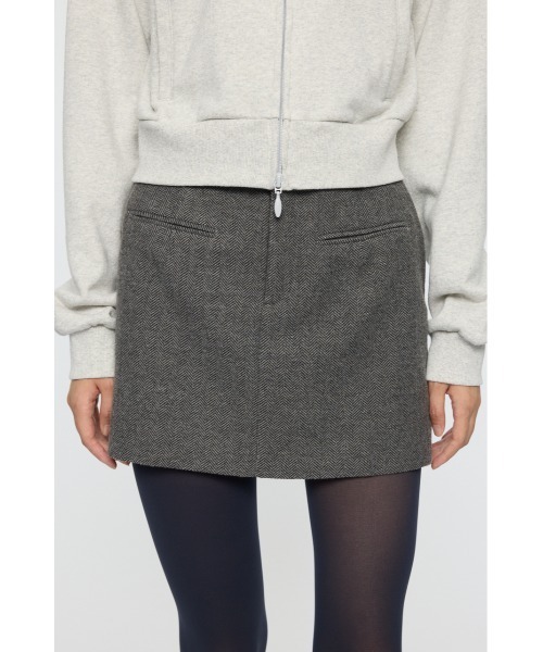 MOUSSY(マウジー)の「CENTER PRESSED ミニスカート(スカート・レディース・チャコールグレー/ブラウン・1/2)」の16枚目の写真