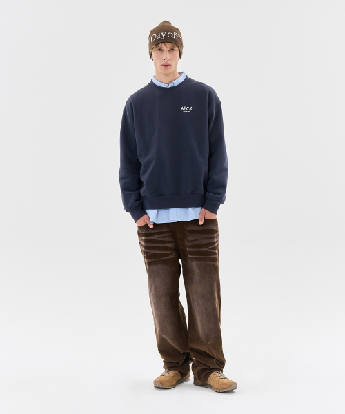AECA（エイカ）の「AECA SIGNATURE SWEAT SHIRT-NAVY（スウェット・レディース・その他・LARGE/X-LARGE/SMALL/MEDIUM）」の11枚目の写真
