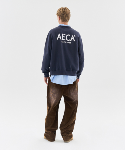 AECA（エイカ）の「AECA SIGNATURE SWEAT SHIRT-NAVY（スウェット・レディース・その他・LARGE/X-LARGE/SMALL/MEDIUM）」の10枚目の写真