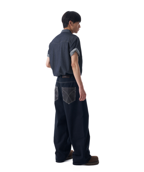 AAKAM（アーカム）の「Leather Mixed Cotton Pants (Black)（その他パンツ・レディース・その他・2/1）」の14枚目の写真