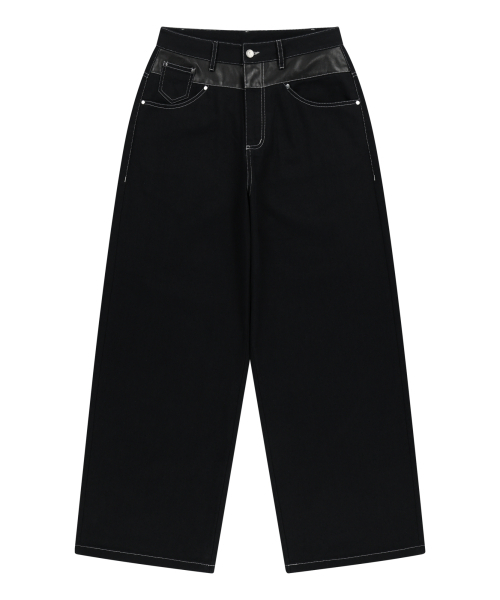 AAKAM（アーカム）の「Leather Mixed Cotton Pants (Black)（その他パンツ・レディース・その他・2/1）」の15枚目の写真