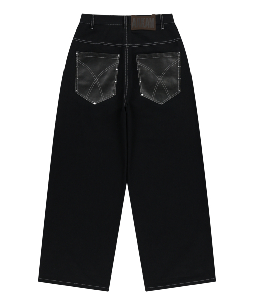 AAKAM（アーカム）の「Leather Mixed Cotton Pants (Black)（その他パンツ・レディース・その他・2/1）」の16枚目の写真