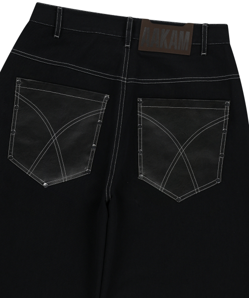 AAKAM（アーカム）の「Leather Mixed Cotton Pants (Black)（その他パンツ・レディース・その他・2/1）」の17枚目の写真