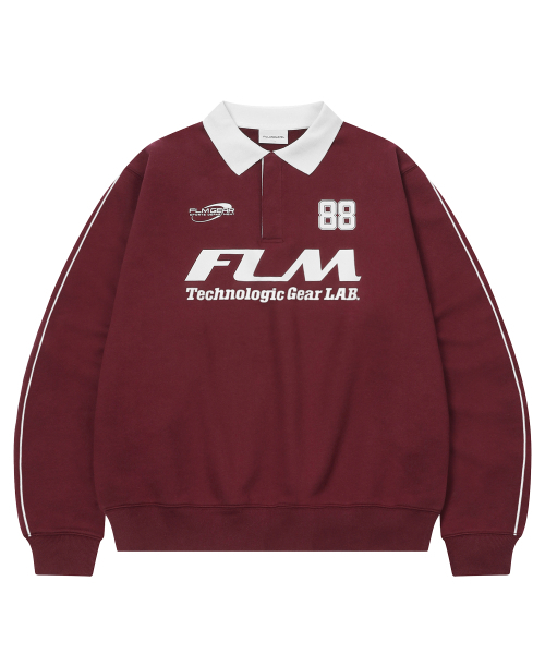 F.ILLUMINATE(フィルミネイト)の「FLM ビッグロゴスウェットシャツ-ワイン(スウェット・レディース・その他・LARGE/SMALL/MEDIUM)」の1枚目の写真