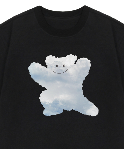 GRAVER（グレーバー）の「[ウーマン]ビッグクラウドベアスマイルクロップ半袖Tシャツ_ブラック（Tシャツ/カットソー・レディース・ブラック・FREE）」の3枚目の写真