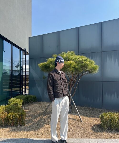 MUSINSA STANDARD(ムシンサスタンダード)の「リアルワイドヒドゥンバンディングスラックス【ダスティクリーム】(スラックス・メンズ・その他・29/30/31/33/26/27/28/40/38/42/36/34/32)」の6枚目の写真