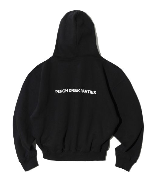 PUNCH DRUNK PARTIES（パンチドランクパーティーズ）の「Circle Logo Oversized Hoodie (BLACK)（パーカー・メンズ・その他・1/2/0/3）」の8枚目の写真
