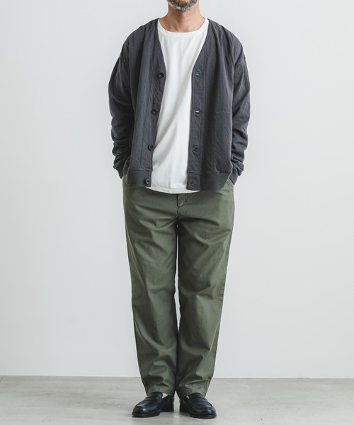 quadro（クオドロ）の「キルトJQ Vカーディガン（スウェット・メンズ・グリーン/チャコール/ベージュ・LARGE/MEDIUM）」の18枚目の写真